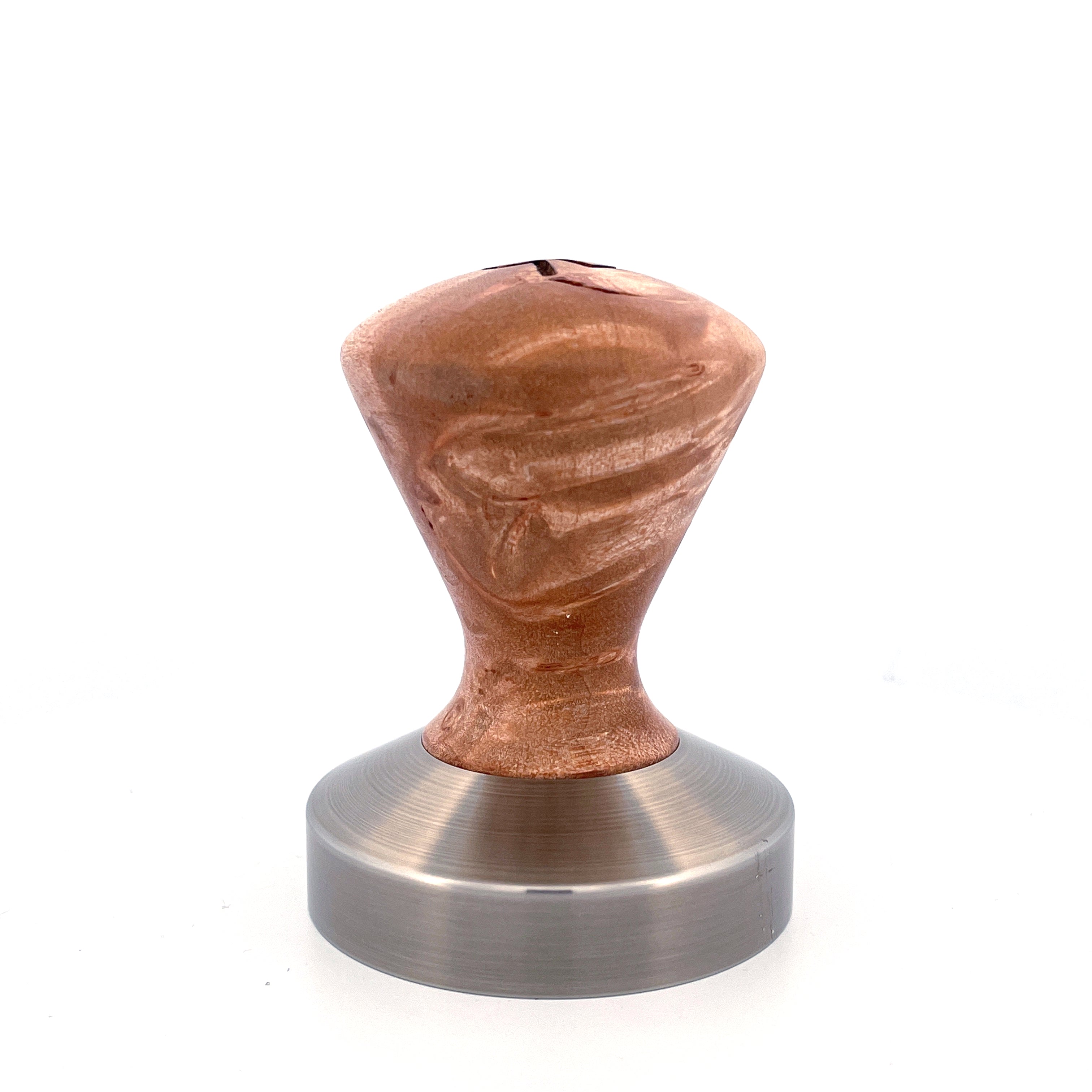 Palm Tamper Handle in Eastern Hard Maple - Burl