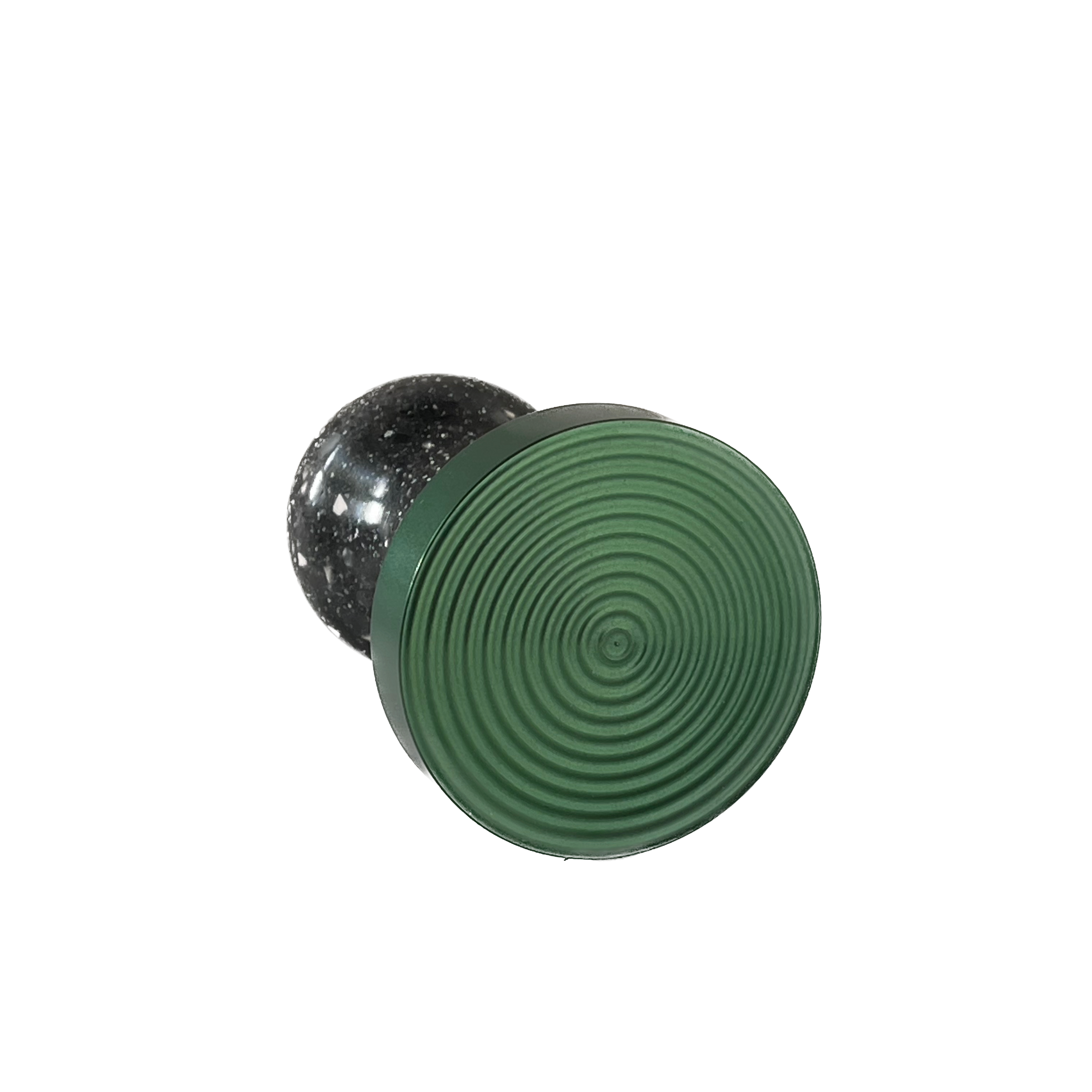 Anodized Aluminum Tamper Base - GREEN Ripple (58mm)