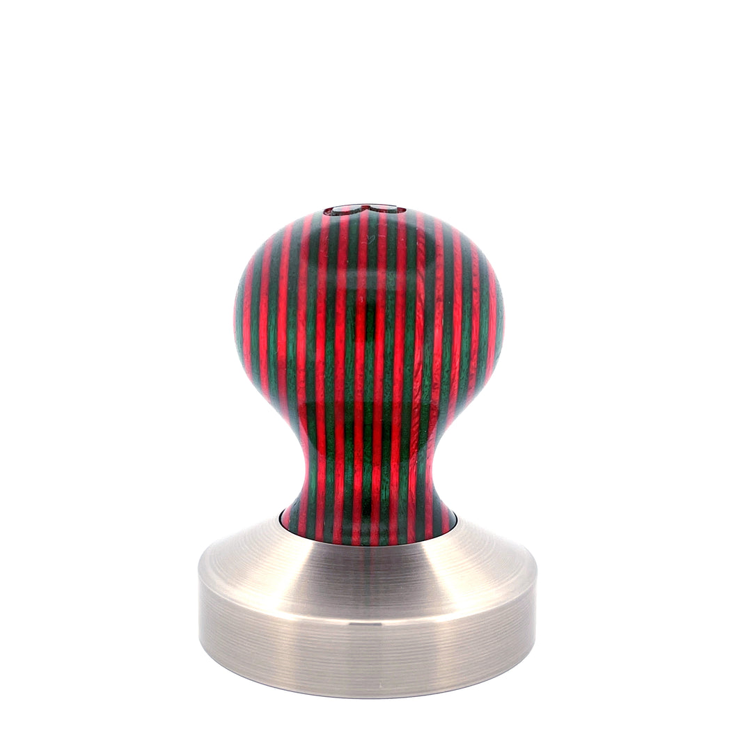 Ball Tamper Handle in Plywood - Red and Green