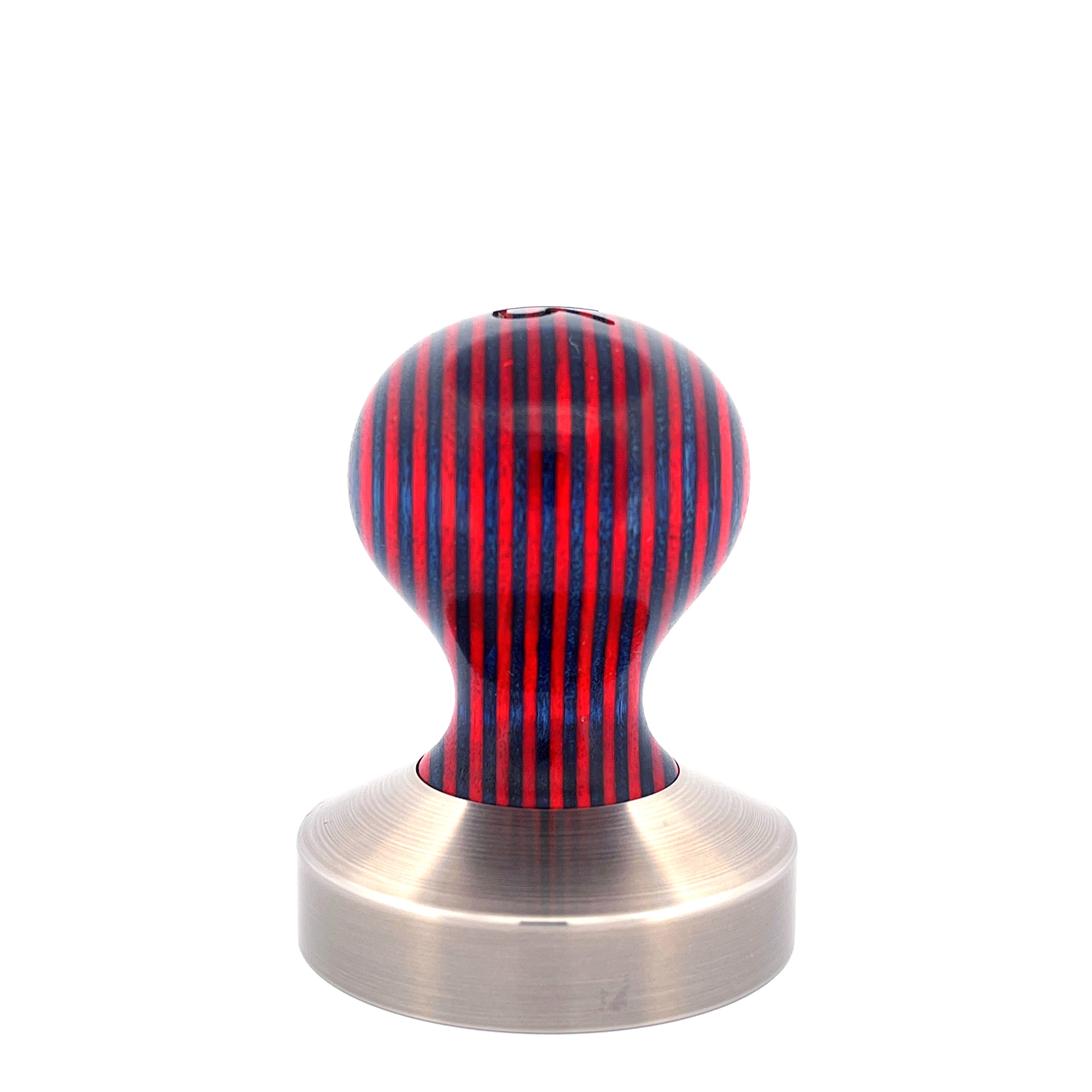 Ball Tamper Handle — Plywood, Red and Blue