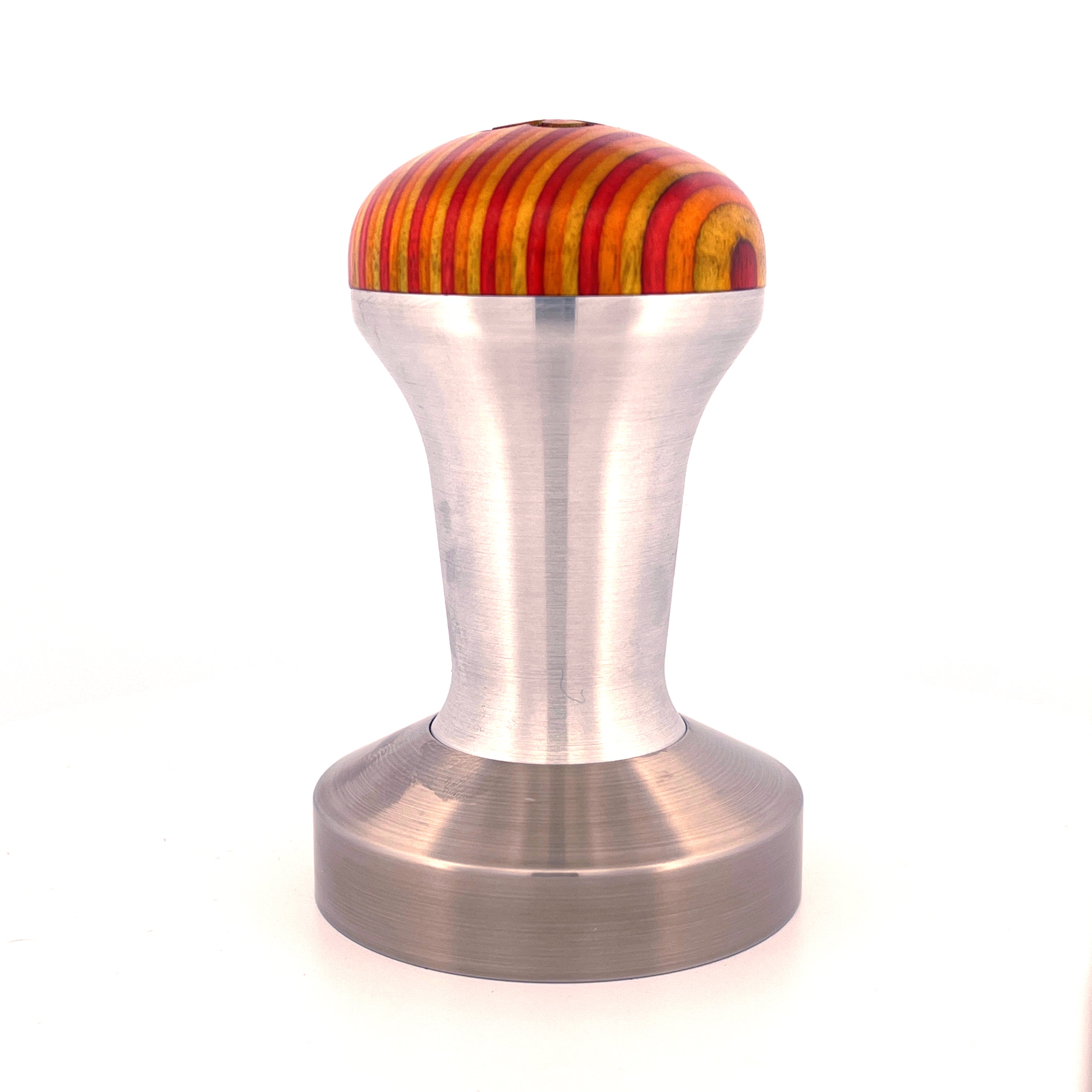 Signature Tamper Handle — Plywood Top, Yellow, Red and Orange