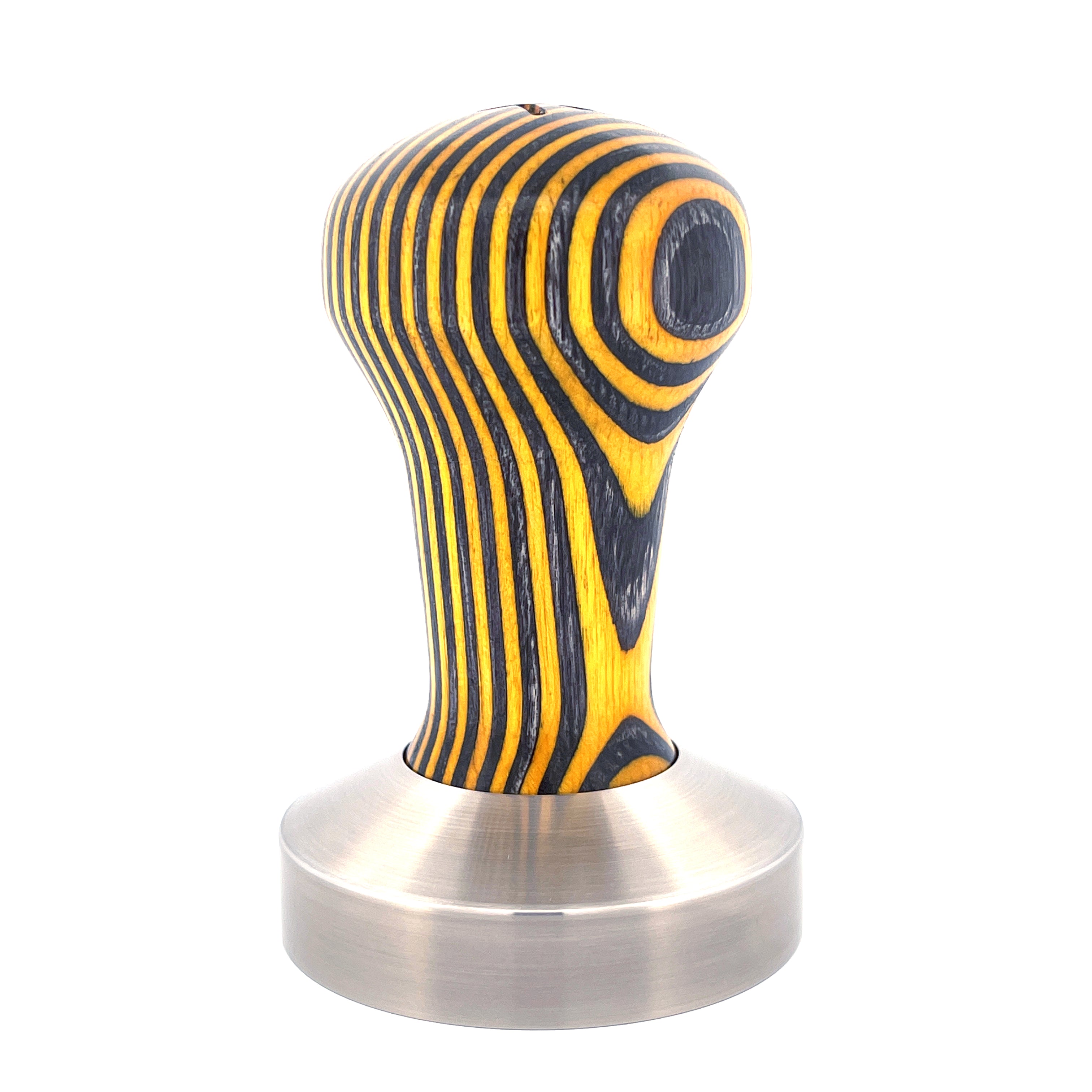 Signature Tamper Handle — Plywood, Yellow and Grey