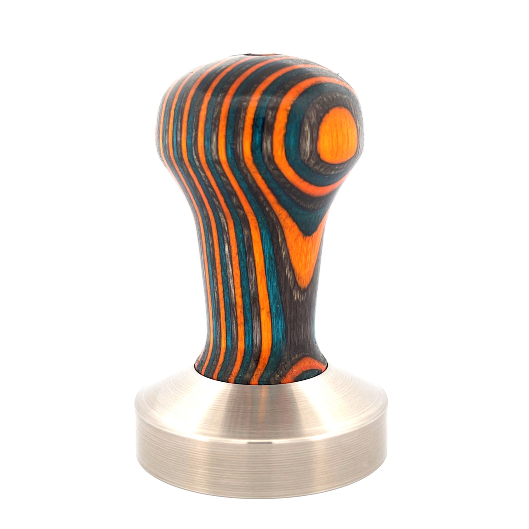 Signature Handle in Plywood - Orange, Turquoise and Grey