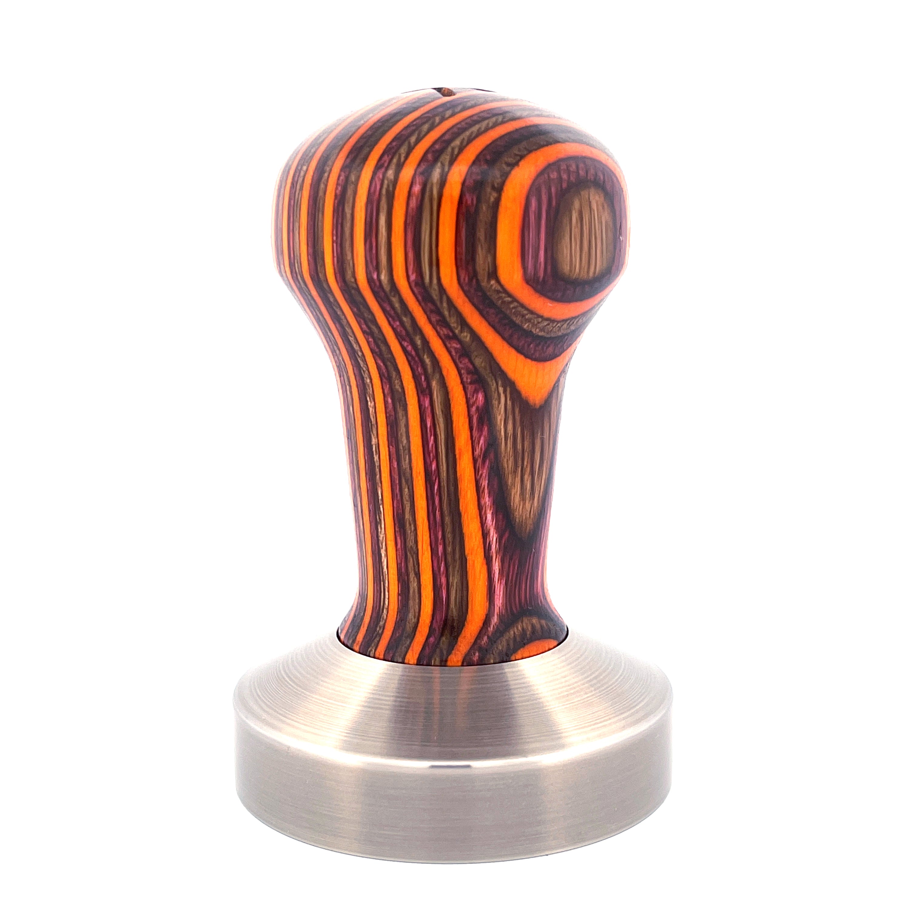 Signature Tamper Handle — Plywood, Orange Burgundy and Brown