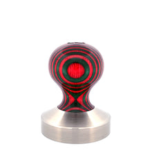 Load image into Gallery viewer, Ball Tamper Handle in Plywood - Red and Green
