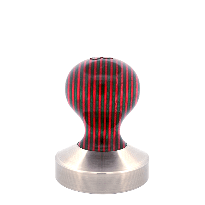 Ball Tamper Handle — Plywood, Red and Green