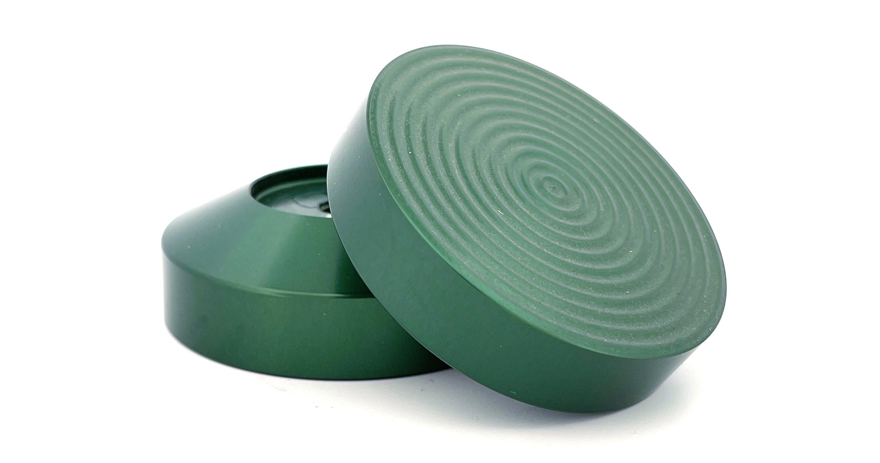 Anodized Aluminum Tamper Base - GREEN Ripple (58mm)