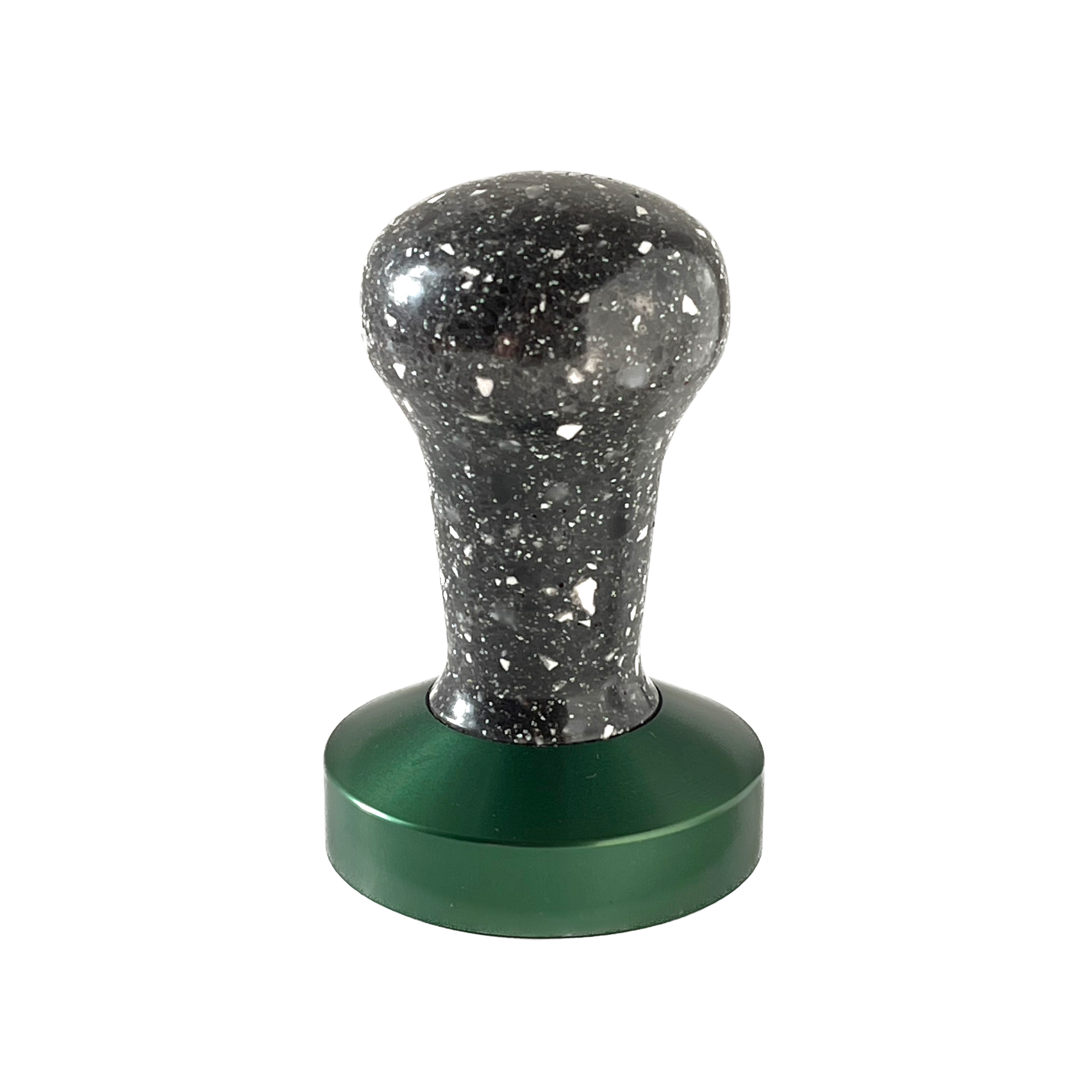 Anodized Aluminum Tamper Base - GREEN Ripple (58mm)