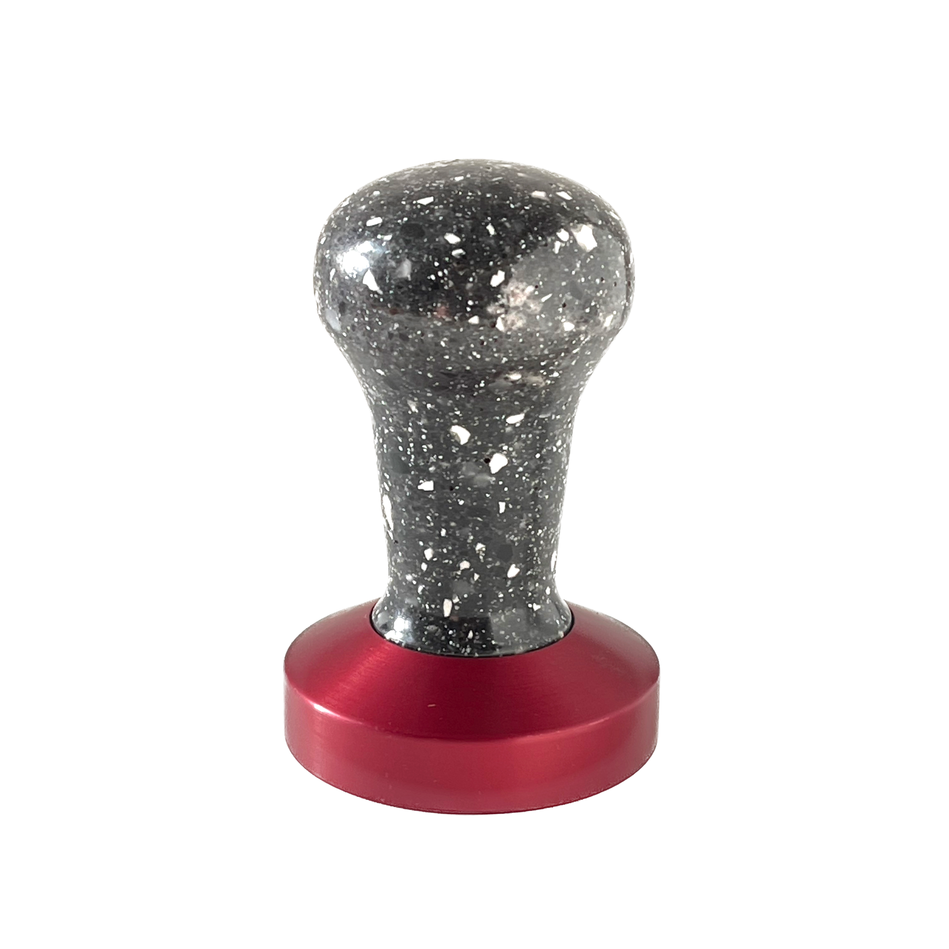 Anodized Aluminum Tamper Base - RED Flat