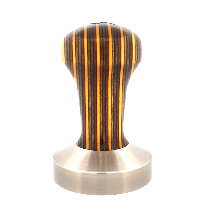 Signature Tamper Handle — Plywood, Burgundy Yellow Green and Brown