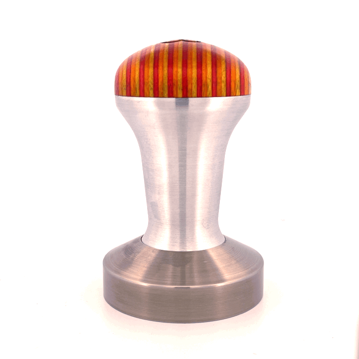 Signature Tamper Handle — Plywood Top, Yellow, Red and Orange