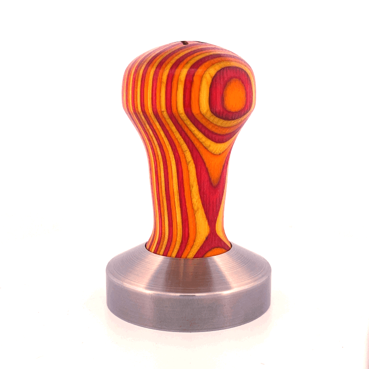 Signature Tamper Handle in Plywood - Yellow, Orange and Red