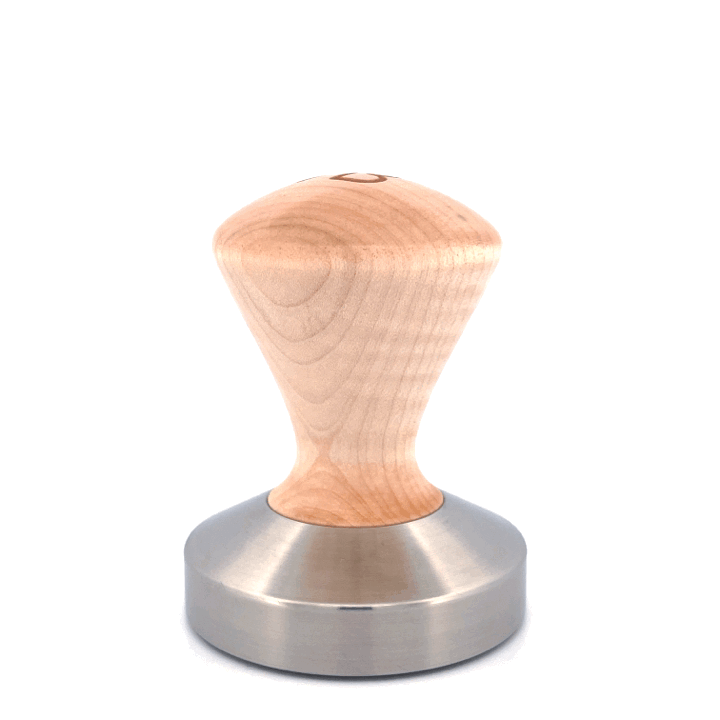 Palm Tamper Handle in Premium Eastern Hard Maple - Tiger