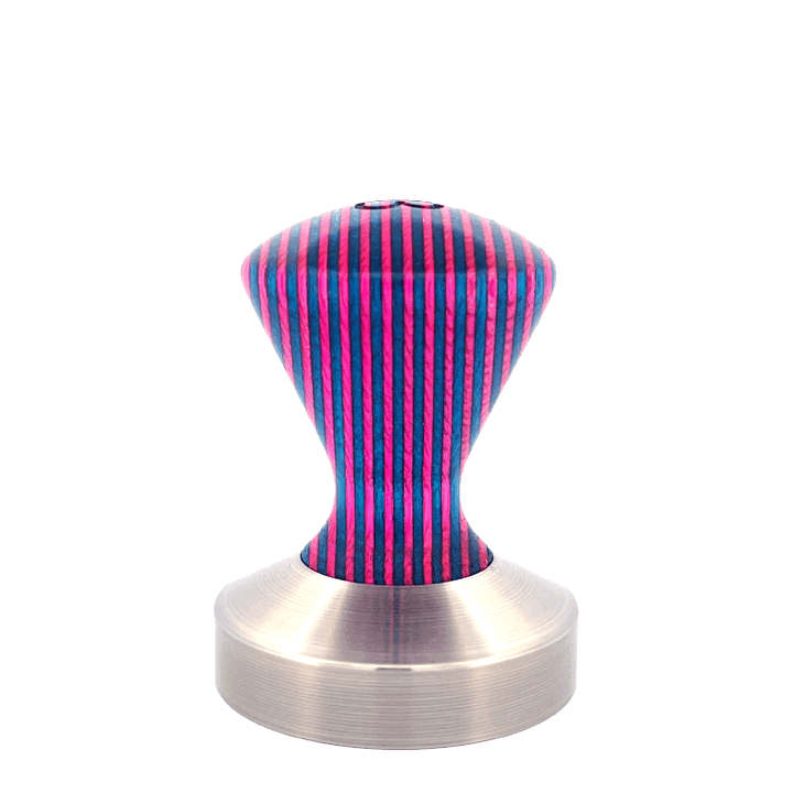 Palm Tamper Handle — Plywood, Pink and Turquoise